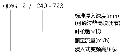 QDYG系列浸入式变频高压泵型号含义